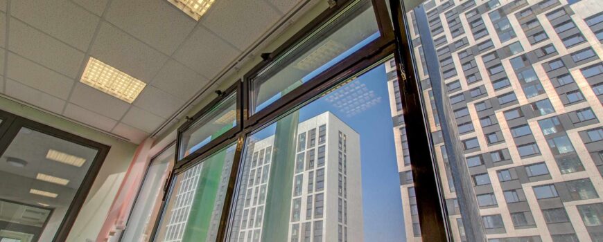 Typical,Installation,Of,Insulated,Glass,Windows,With,Upvc,Frames.,Double