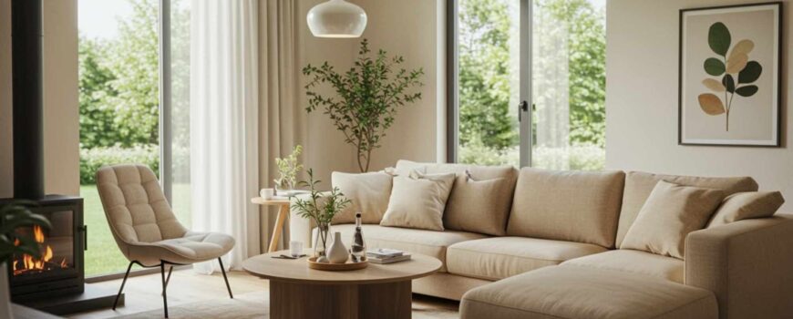 Indoor,Photo,Of,A,Modern,Living,Room,With,Soft,Beige